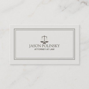 Beruflicher und moderner Rechtsanwalt Visitenkarte