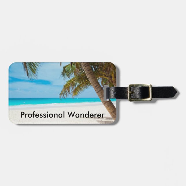 Beruflicher Wanderer - kundengerecht Gepäckanhänger (Vorderseite horizontal)
