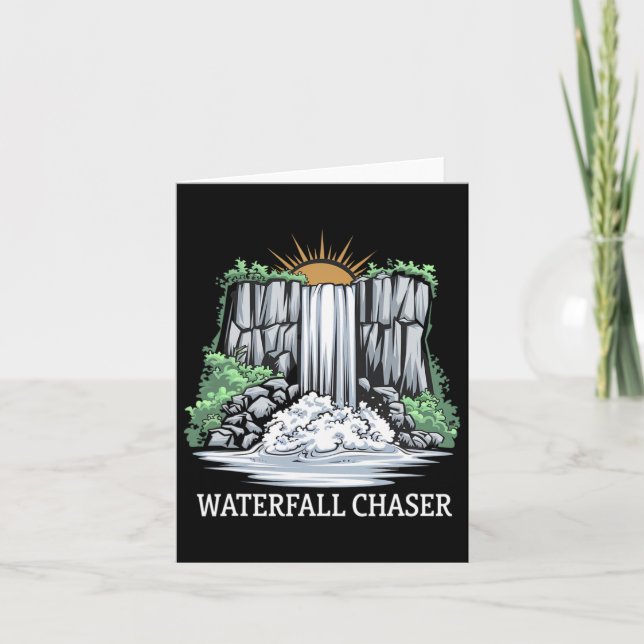 Beruflicher Wasserfall Karte (Vorderseite)