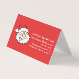 Beruflicher Weihnachtsmann Funny Informeller Carto Visitenkarten