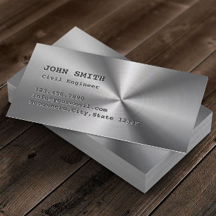 Beruflicher Ziviler Metallingenieur Visitenkarte