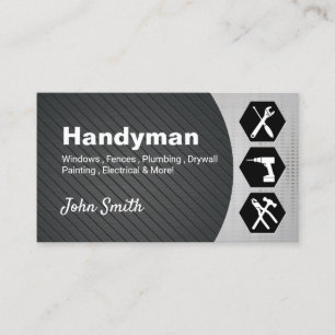 Beruflicher Zuhause-Reparaturservice von Handyman Visitenkarte