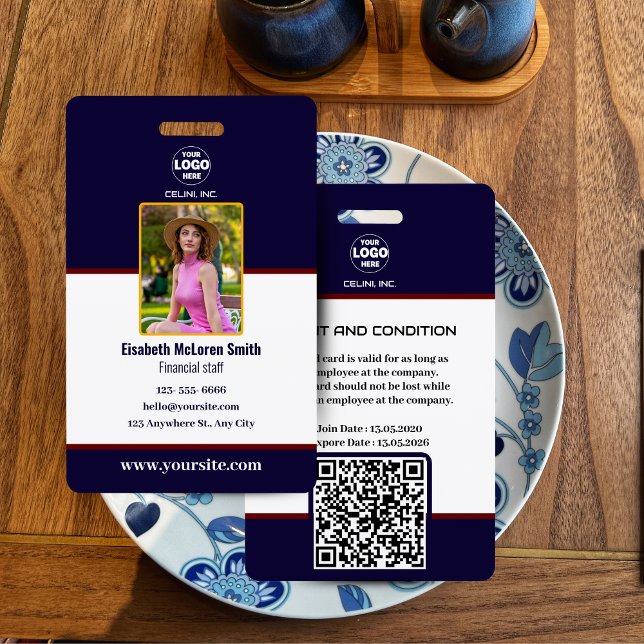 Berufliches Abzeichen für die Sicherheit von Schif Ausweis (Professional Navy Security Badge: Photo & Company Logo)