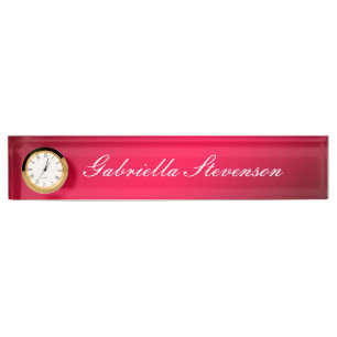Berufliches Anpassen der rot formatierten Textvera Namensplakette