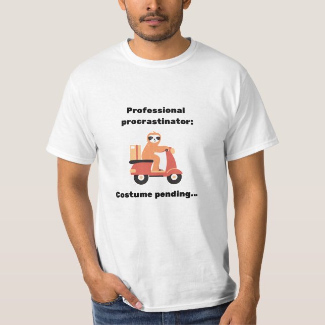 Berufliches Aufschieben des Kostüms T-Shirt (Vorderseite)