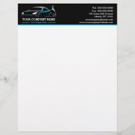 Berufliches Auto Body Paint Shop Automotive Briefbogen