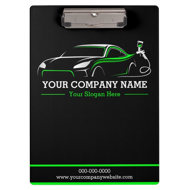 Berufliches Auto Body Paint Shop Automotive Klemmbrett (Vorderseite)