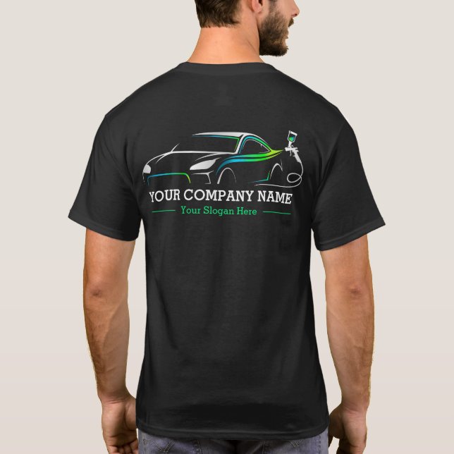 Berufliches Auto Body Paint Shop Automotive T-Shirt (Rückseite)