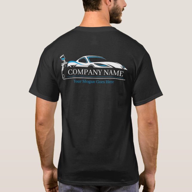 Berufliches Auto Body Paint Shop Automotive T-Shirt (Rückseite)