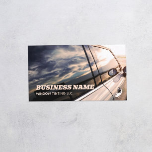 Berufliches Autofenster Solarleuchten Visitenkarte
