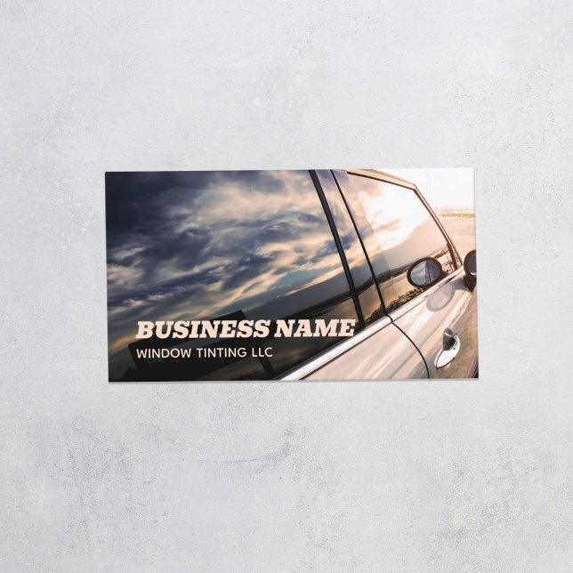 Berufliches Autofenster Solarleuchten Visitenkarte (Window Tinting Cards)