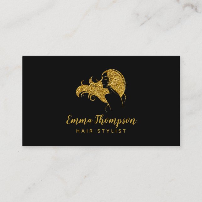 Berufliches Beauty Salon-Logo Visitenkarte (Vorderseite)