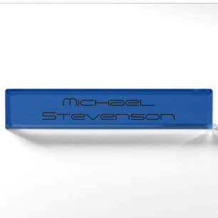 Berufliches Blue Business Desk Namensplakette