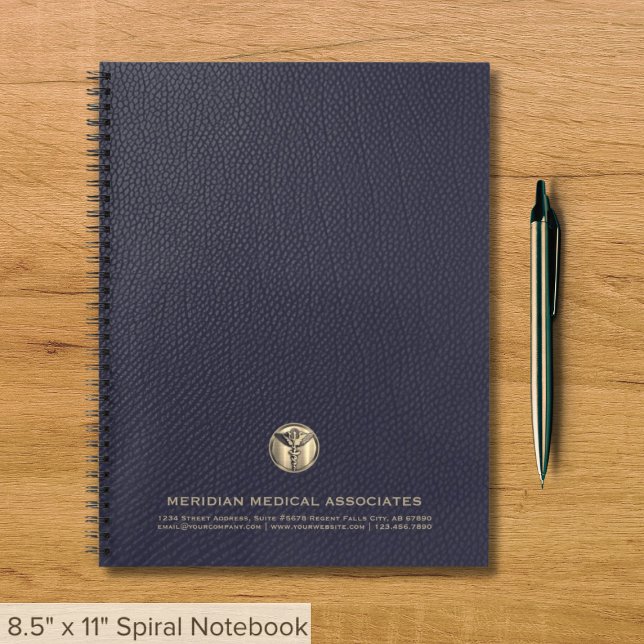 Berufliches Blue Leather Print Notebook Notizbuch (Von Creator hochgeladen)