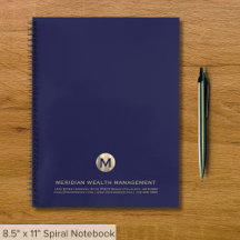 Berufliches Blue und Gold-Business Monogram