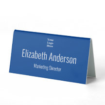 Berufliches Blue White Name Logo