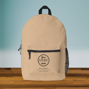 Berufliches Branding-Minimal-Logo für rustikale Pr Bedruckter Rucksack