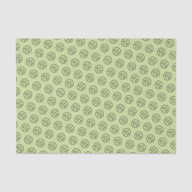 Berufliches Branding Minimalistische Logo-Limette  Seidenpapier (Vorderseite)