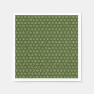 Berufliches Branding Minimalistische Logo-Moos grü Serviette