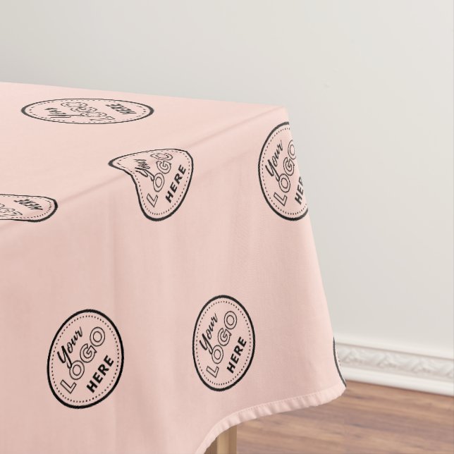 Berufliches Branding Minimalistische Logos Rosa Tischdecke (Beispiel)