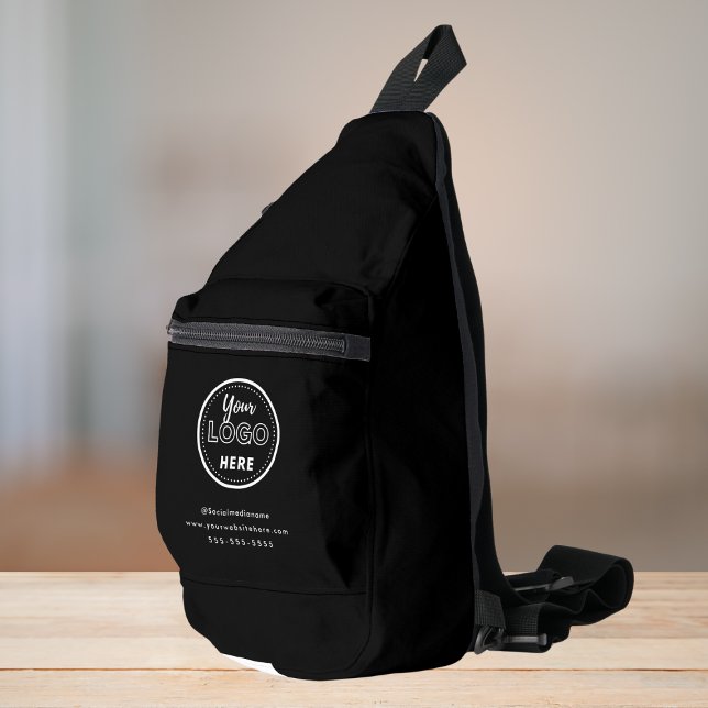 Berufliches Branding Minimalistische Promo-Logo Crossbody Bag (Von Creator hochgeladen)
