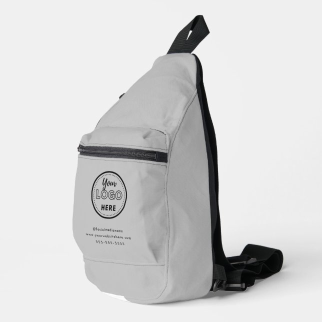 Berufliches Branding Minimalistische Werbebotschaf Crossbody Bag (Rechte Ecke)