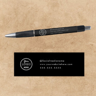 Berufliches Branding - Minimalistische Werbung für Kugelschreiber