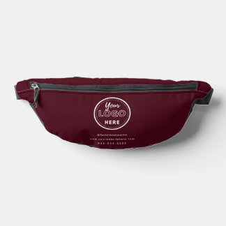 Berufliches Branding Minimalistisches Logo Burgund Bauchtasche