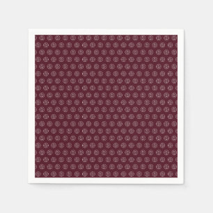Berufliches Branding Minimalistisches Logo Burgund Serviette