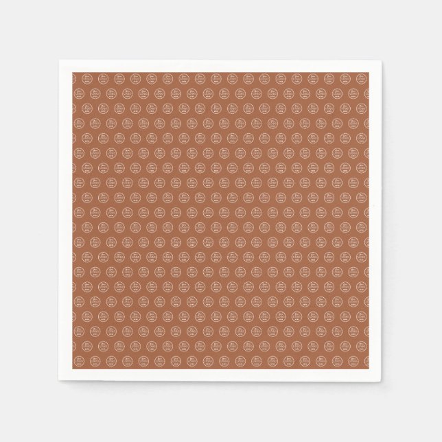Berufliches Branding Minimalistisches Logo Terraco Serviette (Vorderseite)