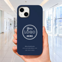 Berufliches Branding Minimalistisches Navy Blue Lo