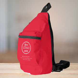 Berufliches Branding - Minimalistisches Promo-Logo Crossbody Bag