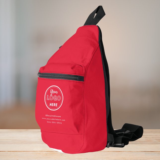 Berufliches Branding - Minimalistisches Promo-Logo Crossbody Bag (Von Creator hochgeladen)