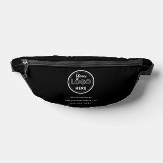 Berufliches Branding - Minimalistisches Schwarzes  Bauchtasche