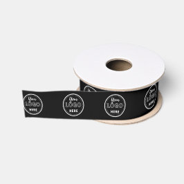 Berufliches Branding - Minimalistisches Schwarzes  Ripsband