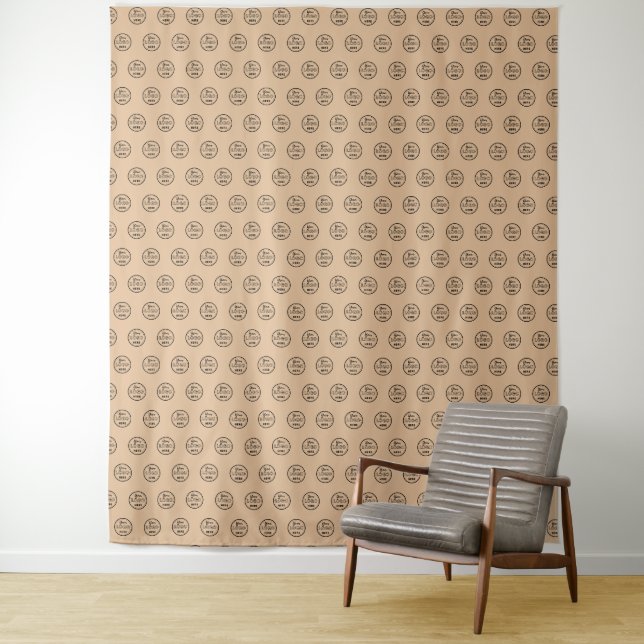 Berufliches Branding Minimalistisches Werbelogo Ru Wandteppich (Beispiel)