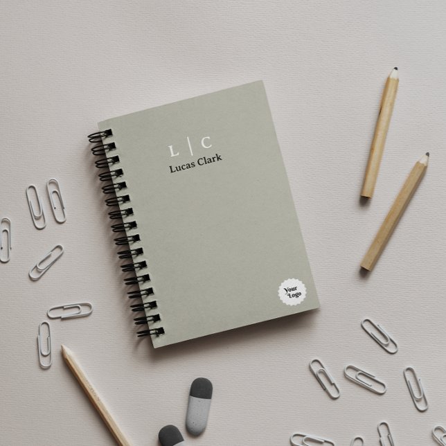 Berufliches Branding Modernes Minimalistisch Grau Planer (Professional Branding Modern Minimalist Gray Planner)