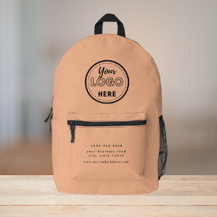 Berufliches Branding Modernes Orange Promo Logo Bedruckter Rucksack