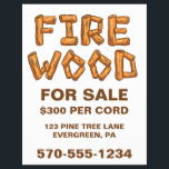 Berufliches Brennholz für den Verkauf von Flyer<br><div class="desc">Mit diesem leicht anpassbaren Flyer fördern Sie Ihr Brandholzgeschäft. Dieser auffällige Flyer hat die Meldung FIRE WOOD FOR SALE mit den Worten FIRE WOOD in Holzlogbriefen. Die Erholung des Textes auf diesem Flyer kann einfach mit Ihren eigenen Informationen angepasst werden.</div>