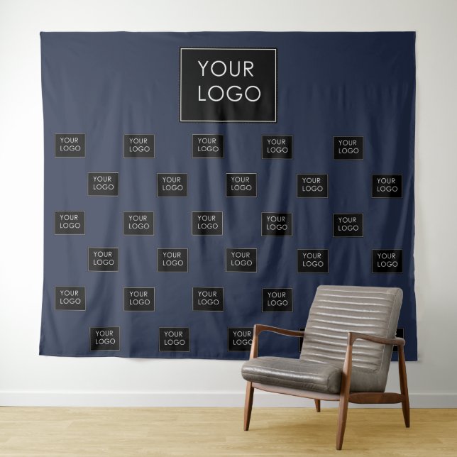 Berufliches Business-Logo Wandteppich (Beispiel (Horizontal))