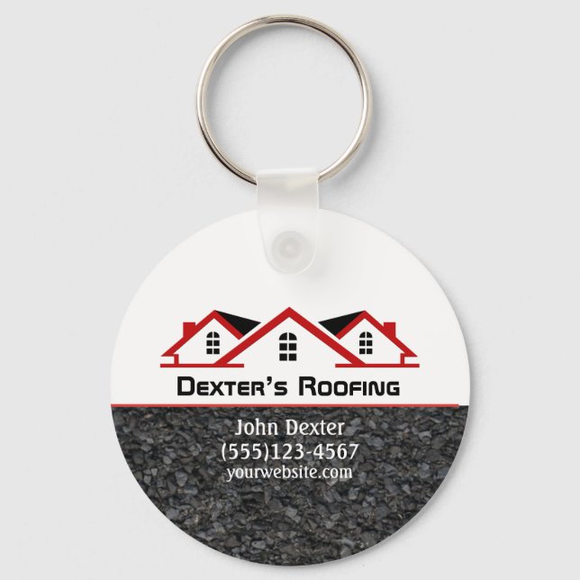 Berufliches Dachunternehmen Schlüsselanhänger (Vorderseite)