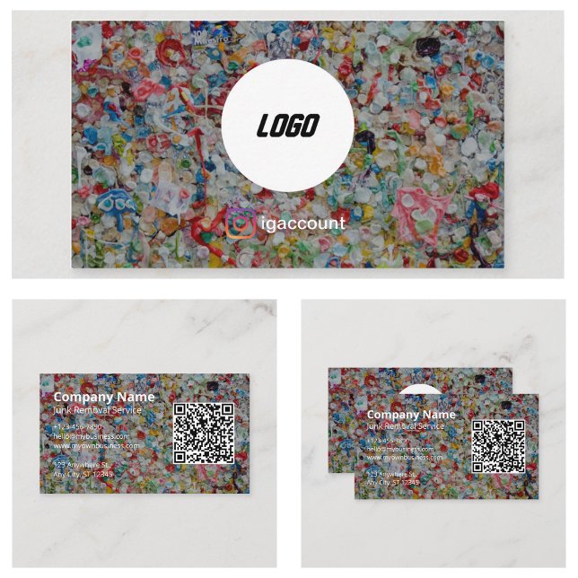 Berufliches Design des Abholservice von Junk Visitenkarte (Junk Removal Hauling Service Professional Design Business Card
)