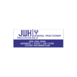 Berufliches Doctor Health DIY Logo Permastempel
