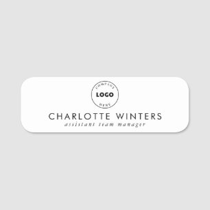 Berufliches einfaches Business-Logo Namensschild