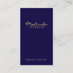 Berufliches einfaches modernes Marine-Blau und Visitenkarte