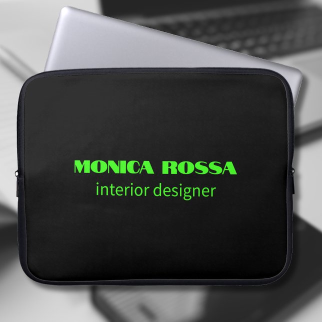 Berufliches, einfaches Neongrün Laptopschutzhülle (Von Creator hochgeladen)