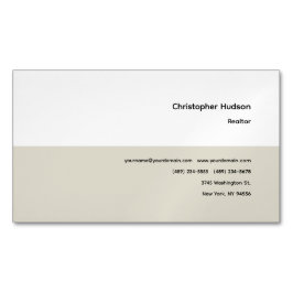 Berufliches einfaches Schlichtes Realtor Real Anwe Magnetische Visitenkarte