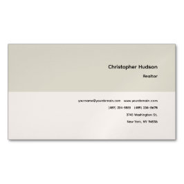 Berufliches einfaches Schlichtes Realtor Real Anwe Magnetische Visitenkarte