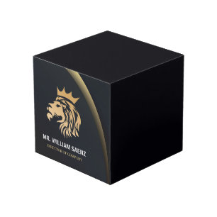 Berufliches Elegant-Löwenlogo Würfel