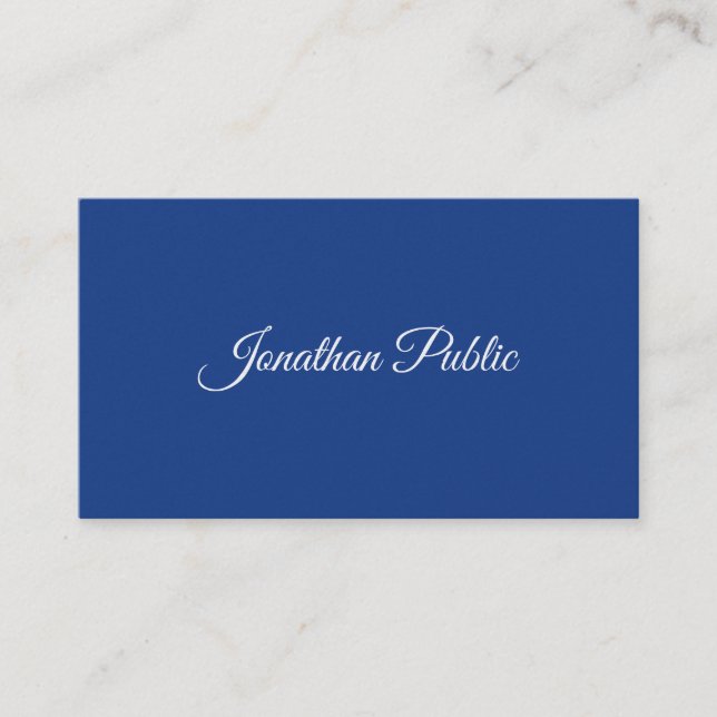 Berufliches elegantes Calligrafy Design Luxus Visitenkarte (Vorderseite)
